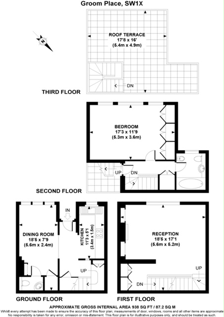 Floorplans For Groom Place, Belgravia